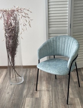 Стул ГЕММА, цвет RAIN 7 breeze, велюр / черный каркас М-City в Заводоуковске - zavodoukovsk.mebel24.online | фото 4