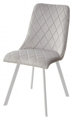 Стул TYCOON BLUVEL-03 LIGHT GREY / белый каркас М-City в Заводоуковске - zavodoukovsk.mebel24.online | фото 1