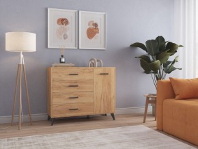 СВЕТЛАНА LOFT Комод-тумба  (дуб золотой) в Заводоуковске - zavodoukovsk.mebel24.online | фото 3