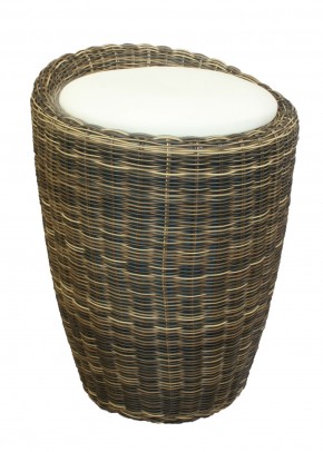 Табурет с местом для хранения LM-1100Rattan, кремовый в Заводоуковске - zavodoukovsk.mebel24.online | фото