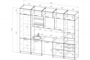 ТЕРЦИЯ Кухонный гарнитур Экстра 5 (3000 мм) в Заводоуковске - zavodoukovsk.mebel24.online | фото 2