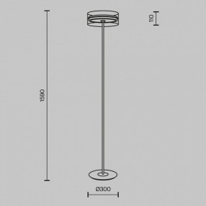 Торшер Maytoni Dress code MOD348FL-L24BBS3K в Заводоуковске - zavodoukovsk.mebel24.online | фото 3