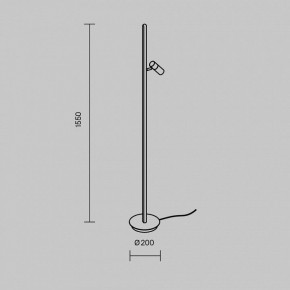 Торшер Maytoni Thin MOD395FL-L28BS3K в Заводоуковске - zavodoukovsk.mebel24.online | фото 4