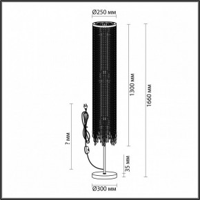 Торшер Odeon Light Chokka 5028/3F в Заводоуковске - zavodoukovsk.mebel24.online | фото 4
