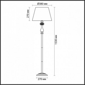 Торшер Odeon Light Gaellori 3393/1F в Заводоуковске - zavodoukovsk.mebel24.online | фото 3