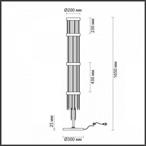 Торшер Odeon Light York 4788/12F в Заводоуковске - zavodoukovsk.mebel24.online | фото 3