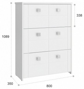 Тумба для обуви Изабель ИЗ-55К в Заводоуковске - zavodoukovsk.mebel24.online | фото 3