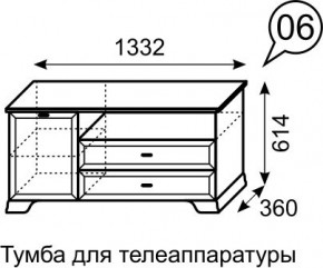 Тумба для телеаппаратуры Венеция 6 бодега в Заводоуковске - zavodoukovsk.mebel24.online | фото 3