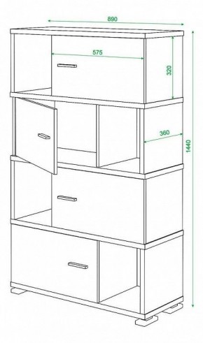 Тумба комбинированная Домино СБ-30/4 в Заводоуковске - zavodoukovsk.mebel24.online | фото 3