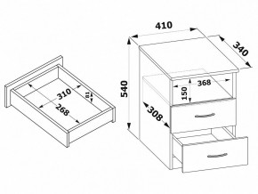 Тумба КТ-09.1 в Заводоуковске - zavodoukovsk.mebel24.online | фото 2