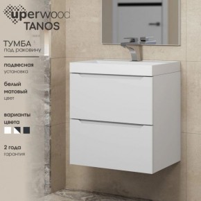 Тумба под раковину Uperwood Tanos 80 см, подвесная, белая матовая в Заводоуковске - zavodoukovsk.mebel24.online | фото 5