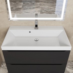 Тумба под раковину Uperwood Tanos 80 см, подвесная, черная матовая в Заводоуковске - zavodoukovsk.mebel24.online | фото 10