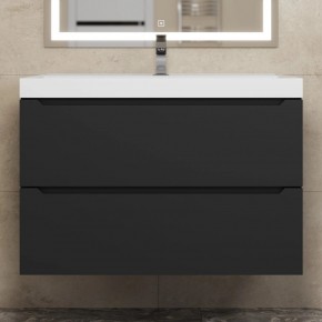 Тумба под раковину Uperwood Tanos 80 см, подвесная, черная матовая в Заводоуковске - zavodoukovsk.mebel24.online | фото 9