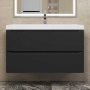 Тумба под раковину Uperwood Tanos 90 см, подвесная, черная матовая в Заводоуковске - zavodoukovsk.mebel24.online | фото 9