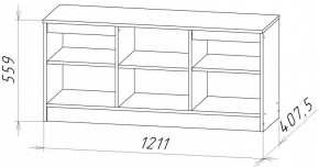 НИЦЦА-9 Тумба под ТВ (НЦ.09) в Заводоуковске - zavodoukovsk.mebel24.online | фото 2