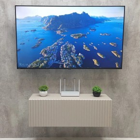 Тумба подвесная под ТВ LINES MTV3-MA 900 Бежевый (Леда-М 10.1.5) в Заводоуковске - zavodoukovsk.mebel24.online | фото 3