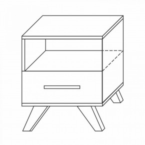 Тумба прикроватная Вега Скандинавия в Заводоуковске - zavodoukovsk.mebel24.online | фото 7