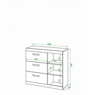 Тумба Toivo Км101 в Заводоуковске - zavodoukovsk.mebel24.online | фото 2