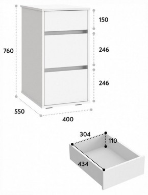 Тумбочка Оскар ОС-10 в Заводоуковске - zavodoukovsk.mebel24.online | фото 5