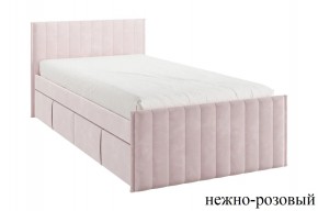 ТВИКС Кровать с ящиками 900 (нежно-розовый) в Заводоуковске - zavodoukovsk.mebel24.online | фото