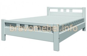 ВЕРОНИКА-2 Кровать из массива 1200 (Белый античный) в Заводоуковске - zavodoukovsk.mebel24.online | фото
