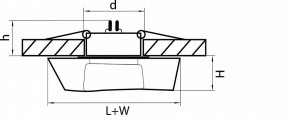 Встраиваемый светильник Lightstar Flutto 006430 в Заводоуковске - zavodoukovsk.mebel24.online | фото 3