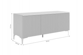 ЗЕФИР Гостиная К2 (белое дерево/черный муар) в Заводоуковске - zavodoukovsk.mebel24.online | фото 4